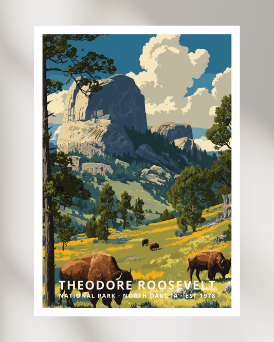 Theodore Roosevelt National Park Poster - North Dakota, USA