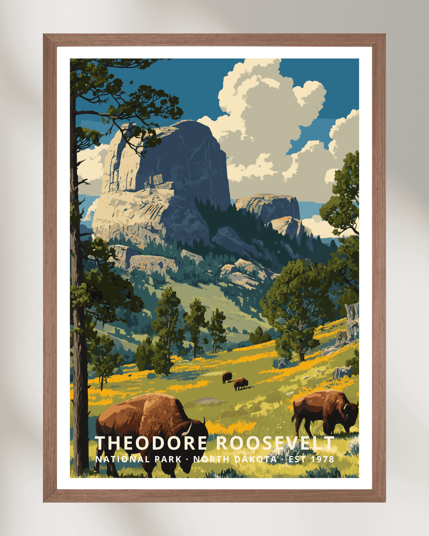 Theodore Roosevelt National Park Poster - North Dakota, USA