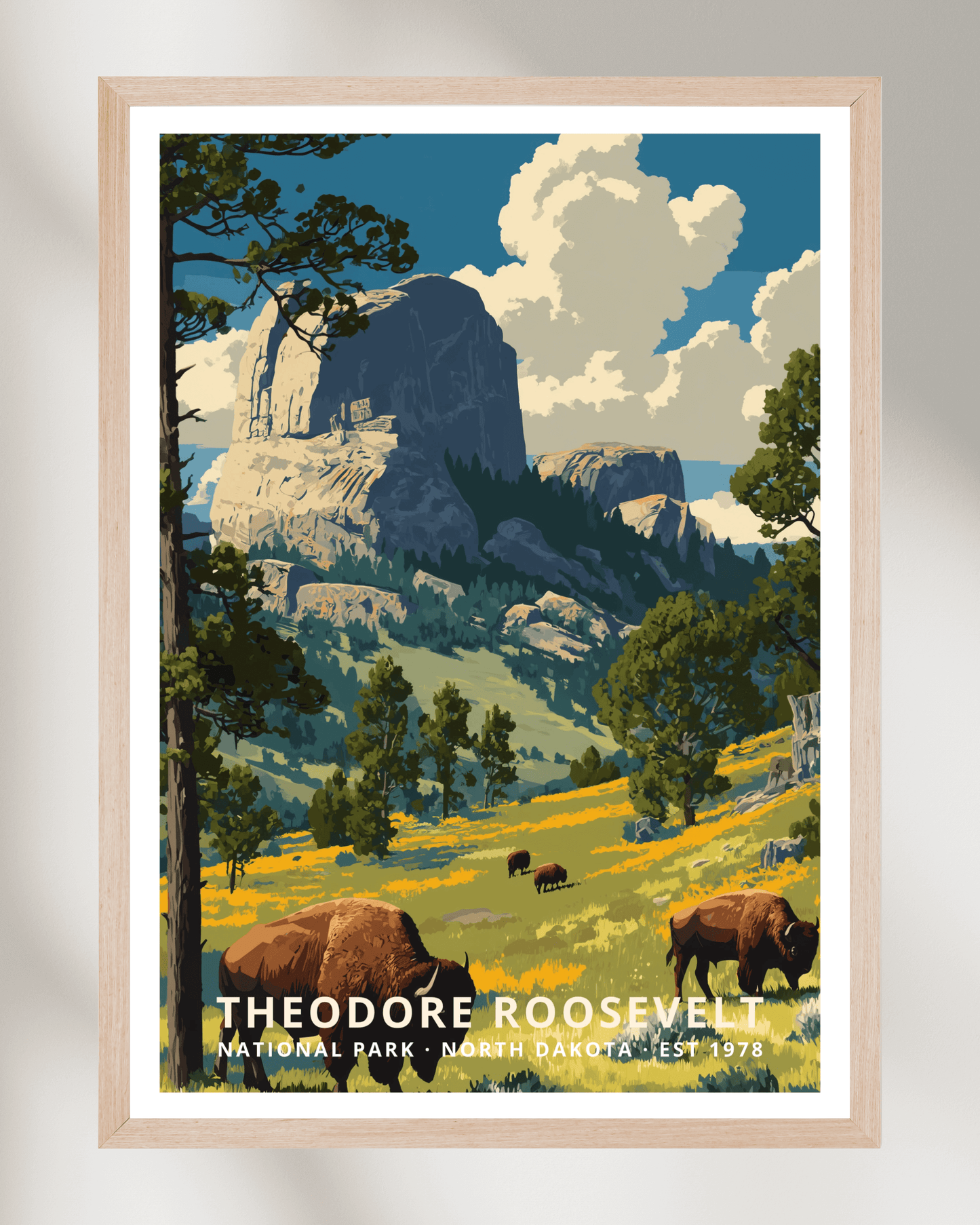 Theodore Roosevelt National Park Poster - North Dakota, USA