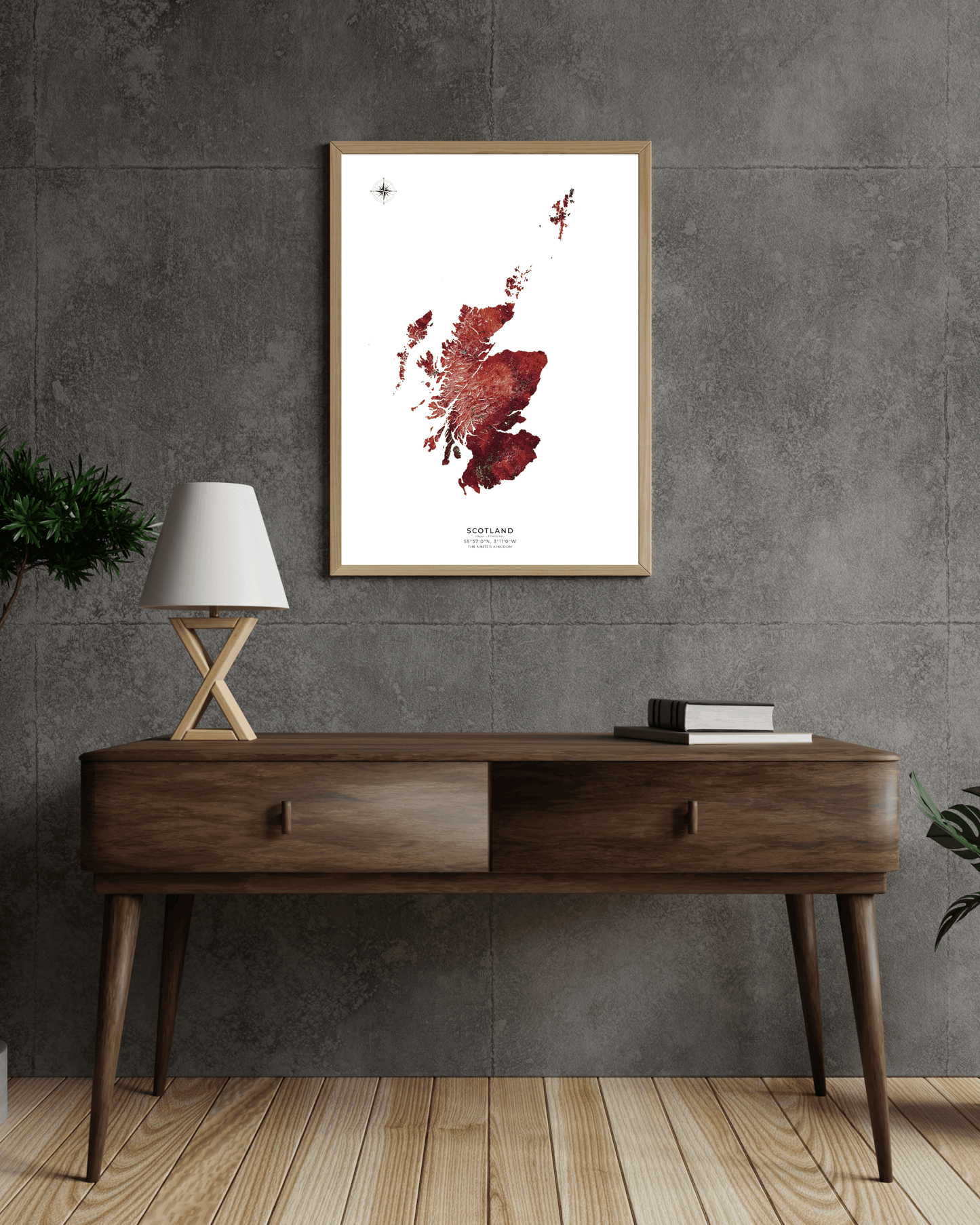 Scotland - Fine Art Topographical Map
