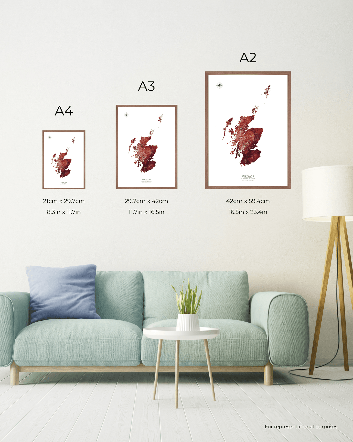 Scotland - Fine Art Topographical Map