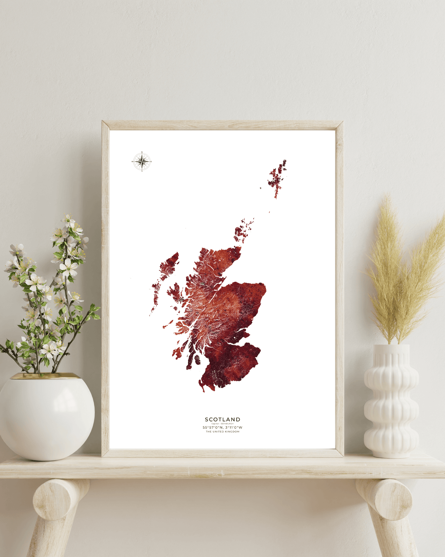 Scotland - Fine Art Topographical Map
