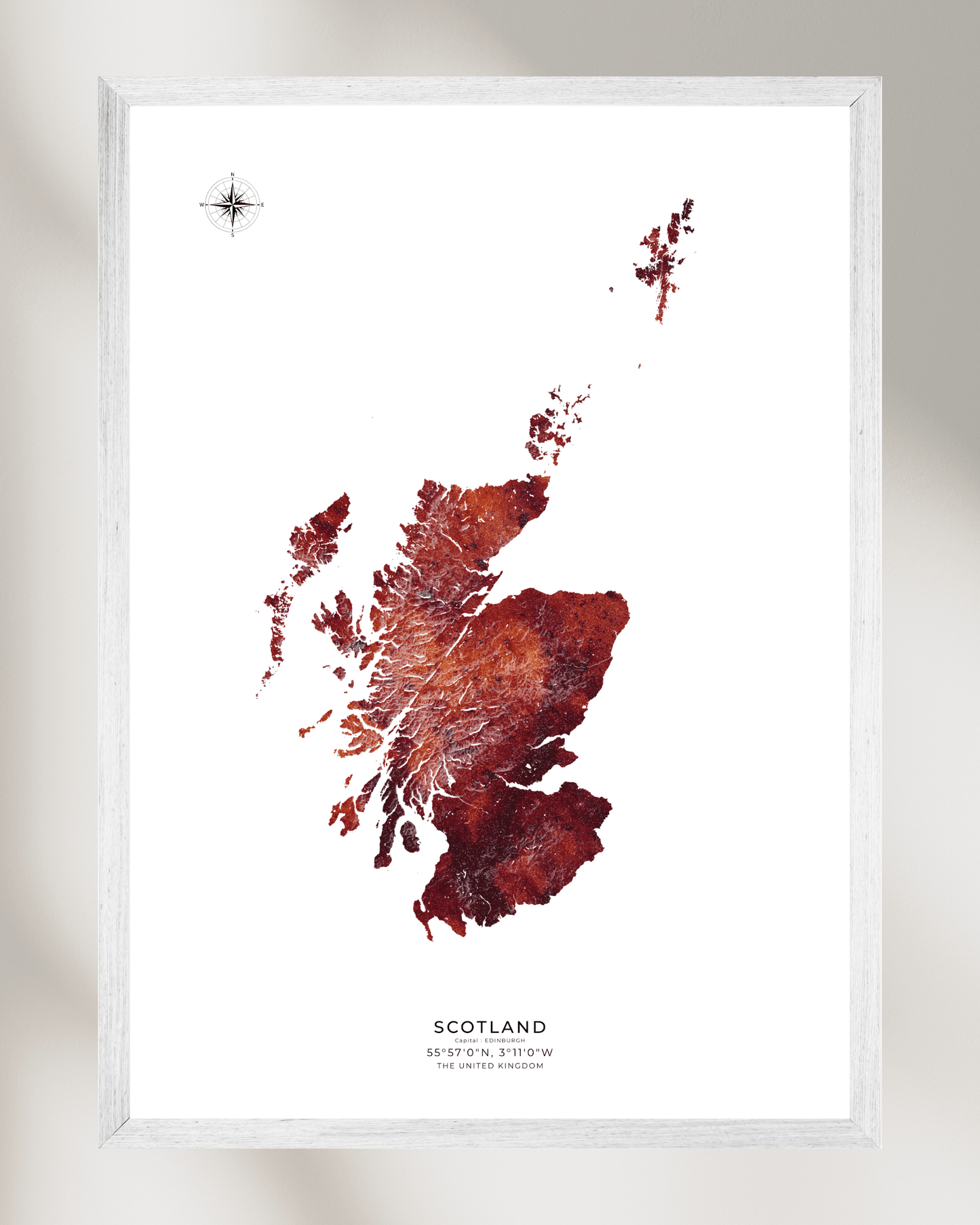 Scotland - Fine Art Topographical Map