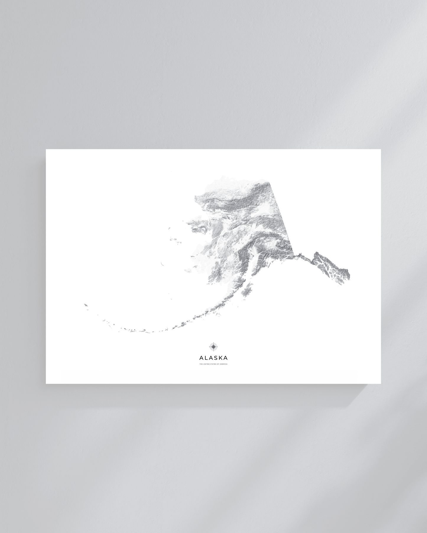 Alaska - Fine Art Topographical Map Print