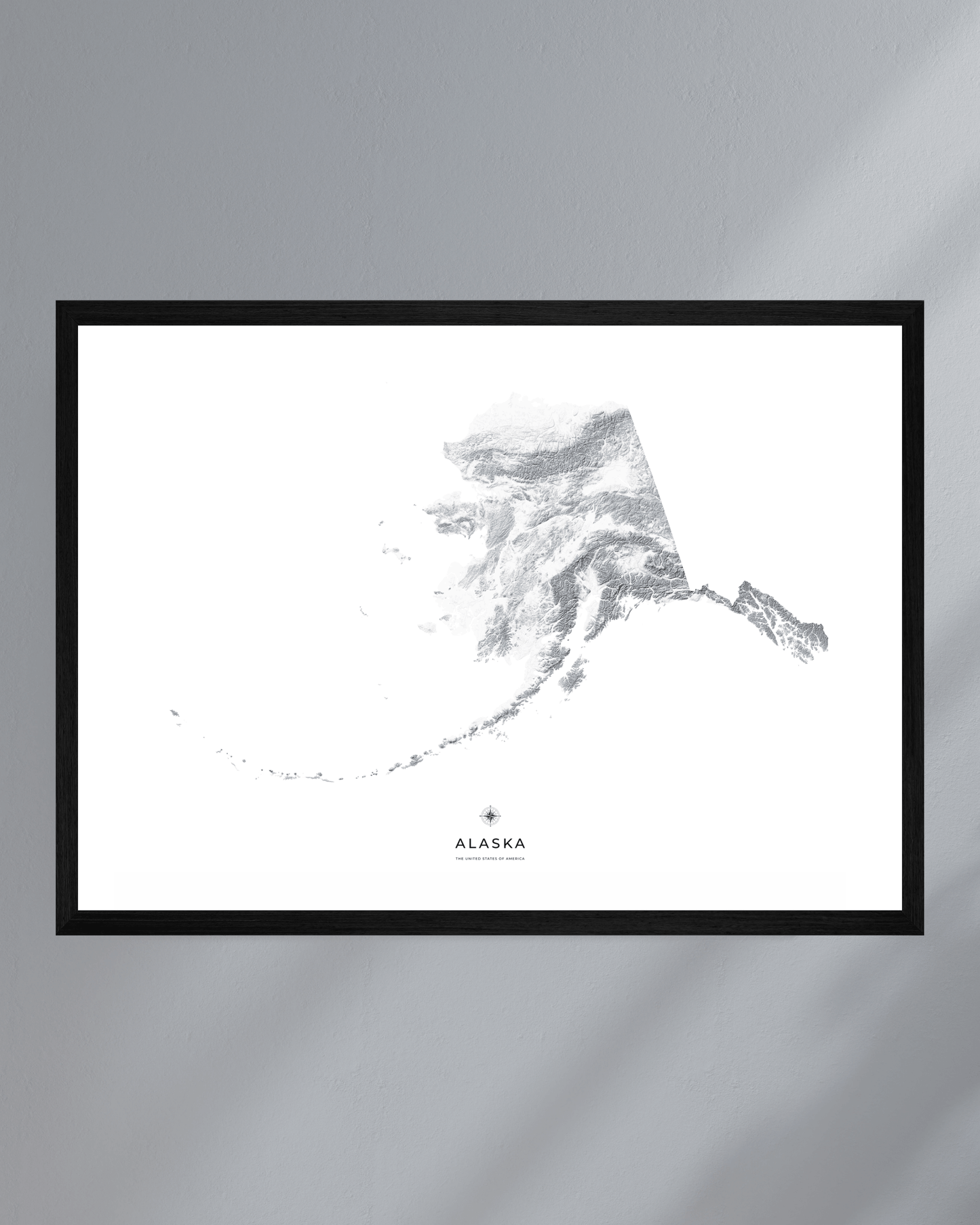 Alaska - Fine Art Topographical Map Print