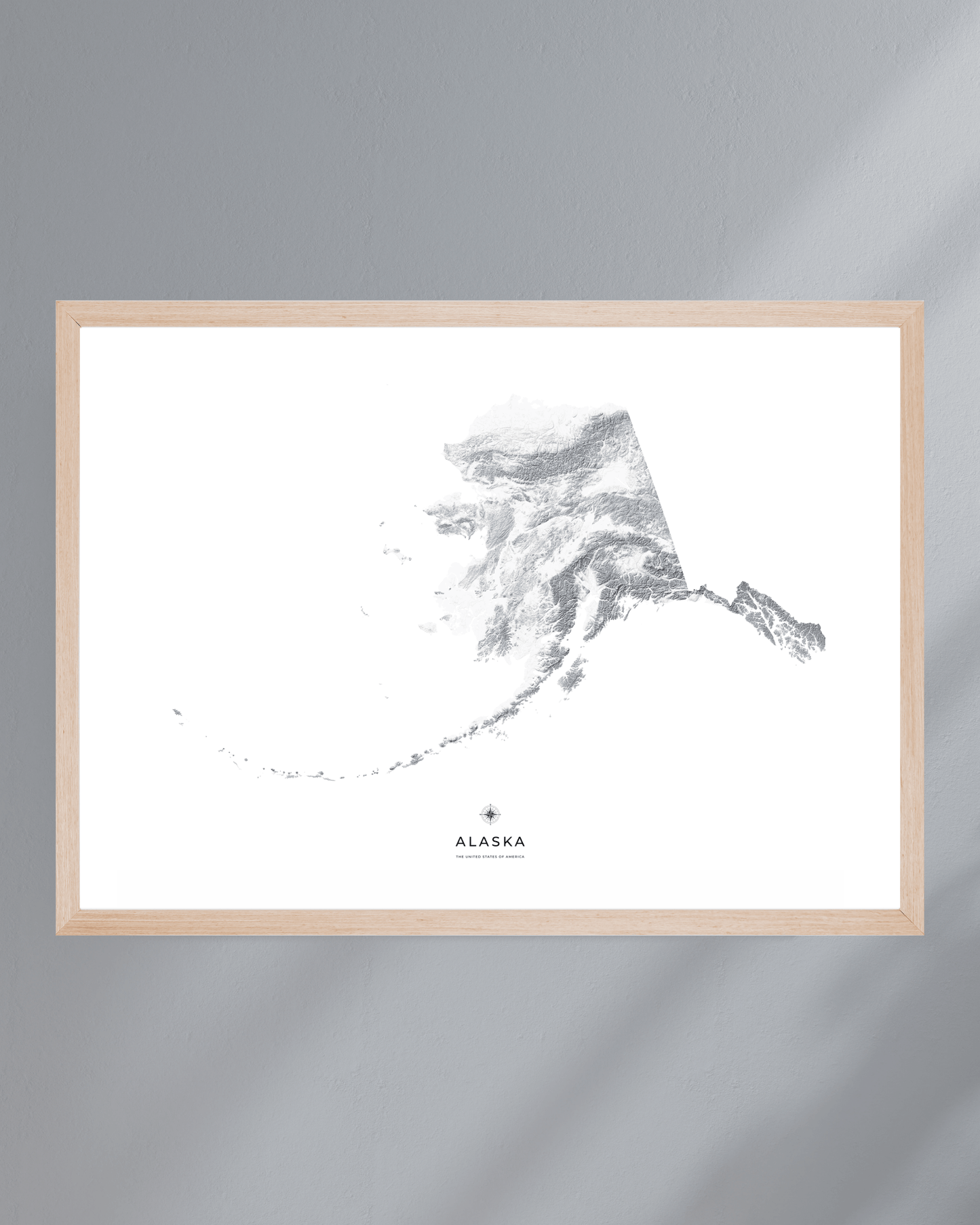 Alaska - Fine Art Topographical Map Print