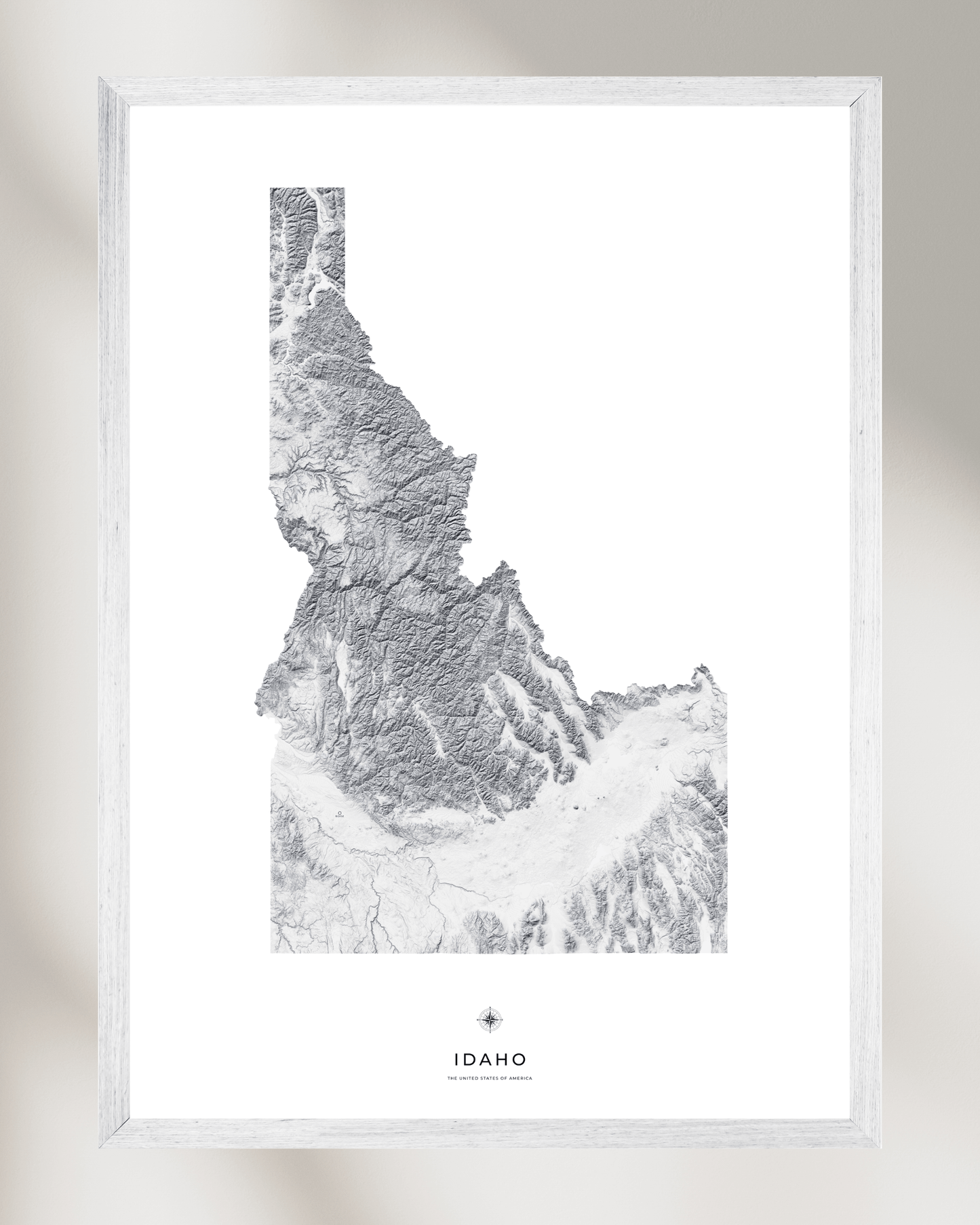 Idaho - Fine Art Topographical Map Print
