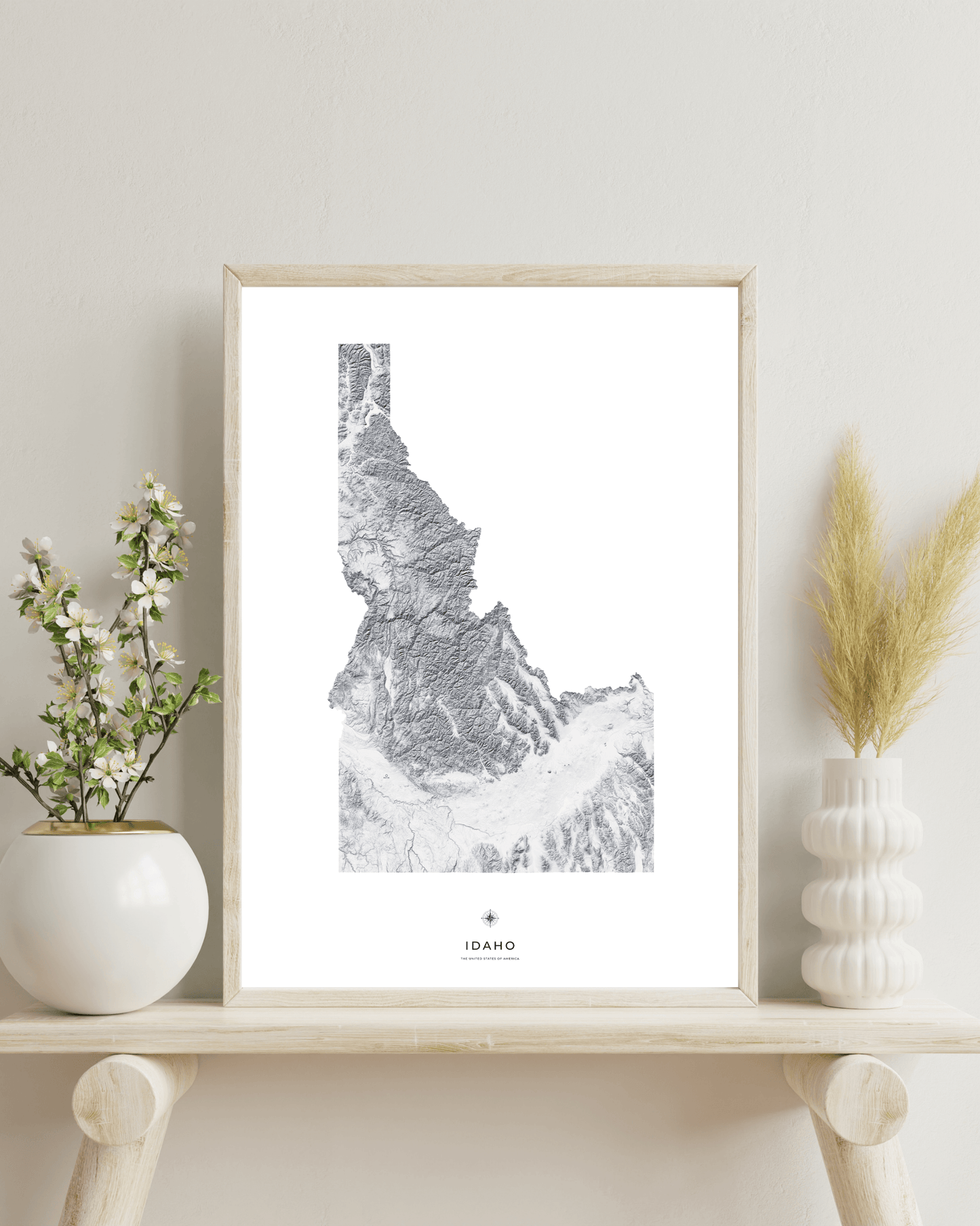 Idaho - Fine Art Topographical Map Print