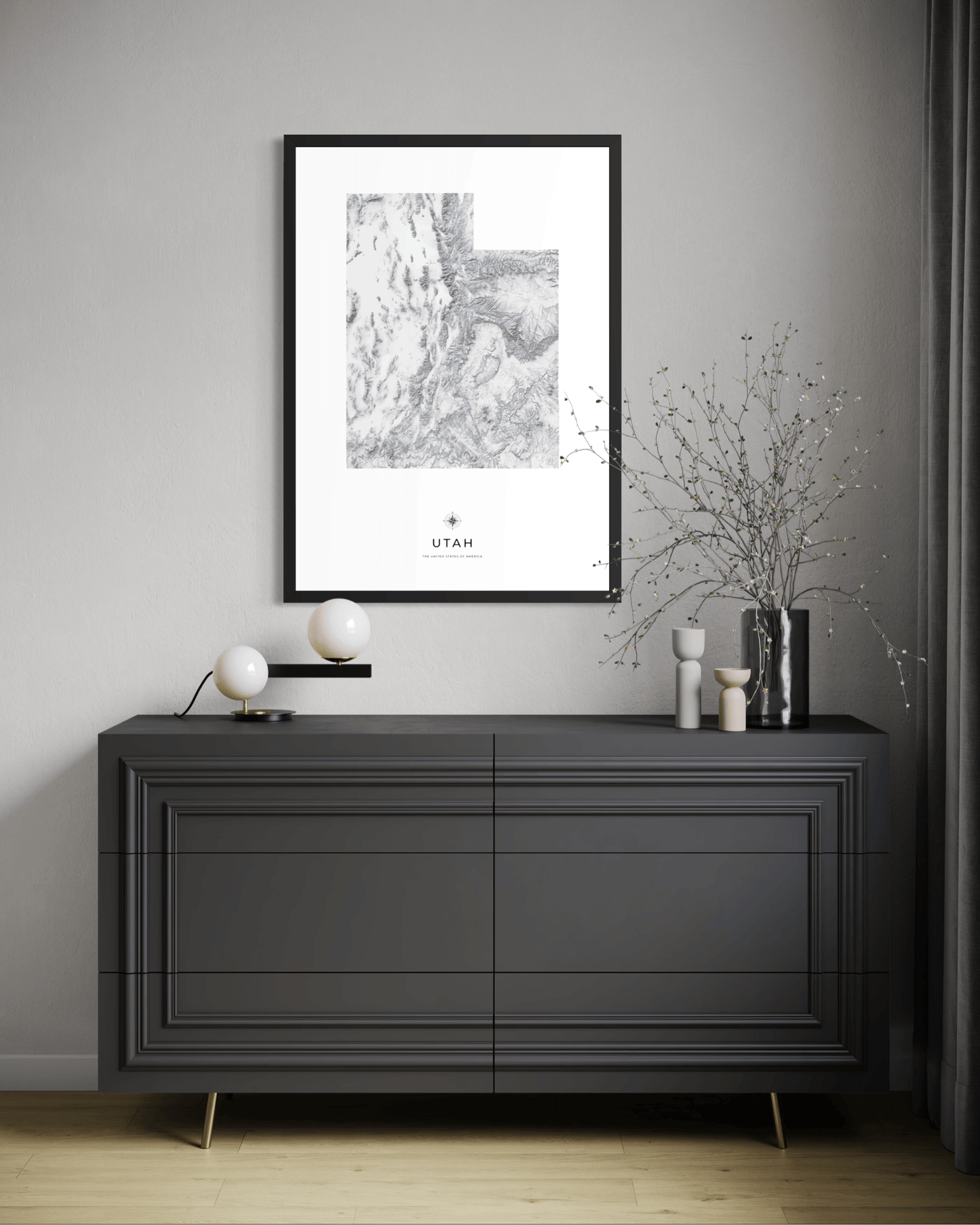 Utah - Fine Art Topographical Map Print