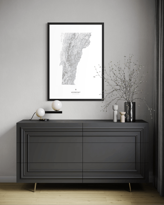 Vermont - Fine Art Topographical Map Print