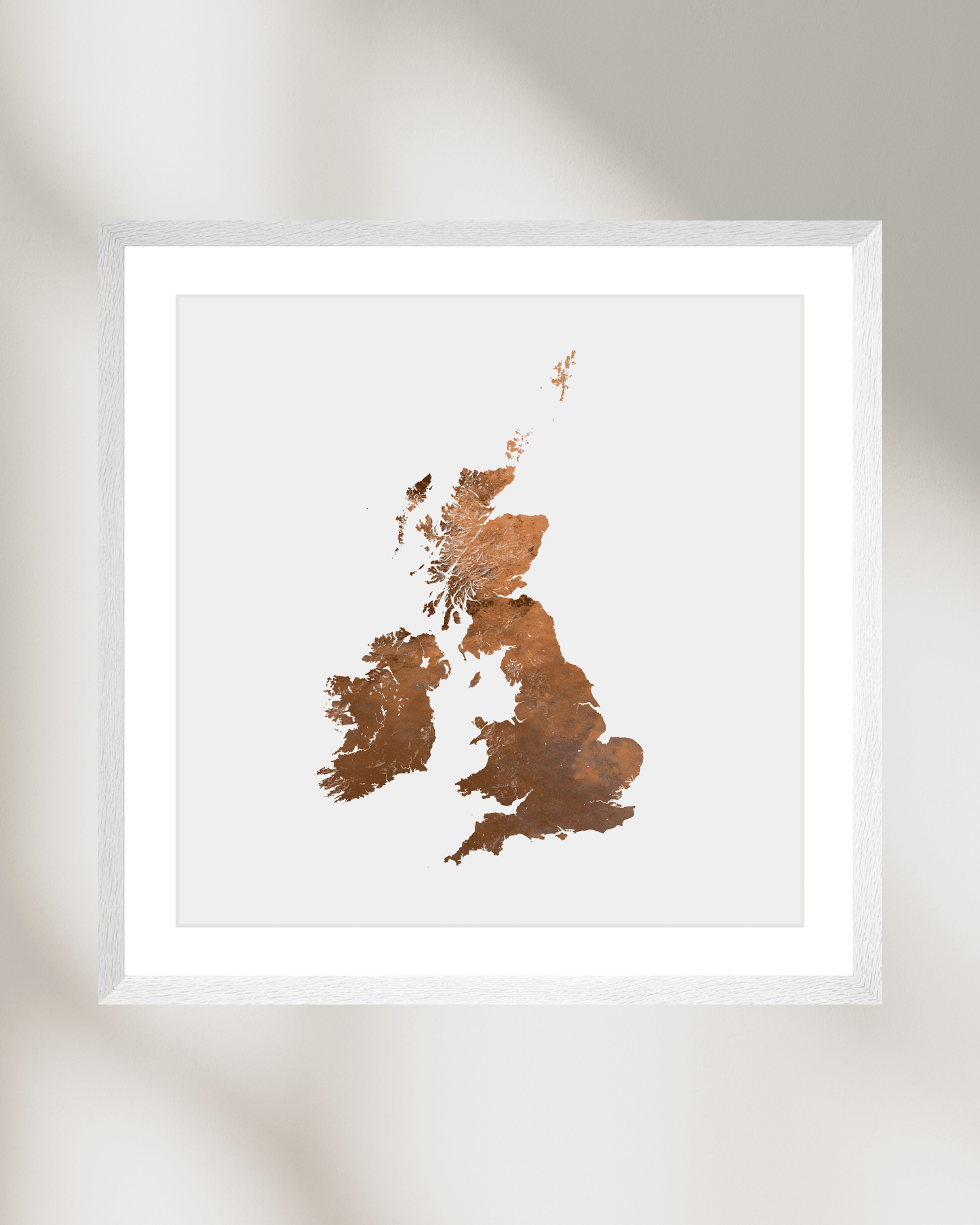 The British Isles - Fine Art Topographical Map