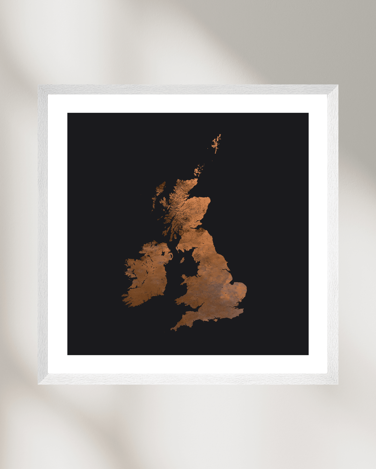 The British Isles - Fine Art Topographical Map