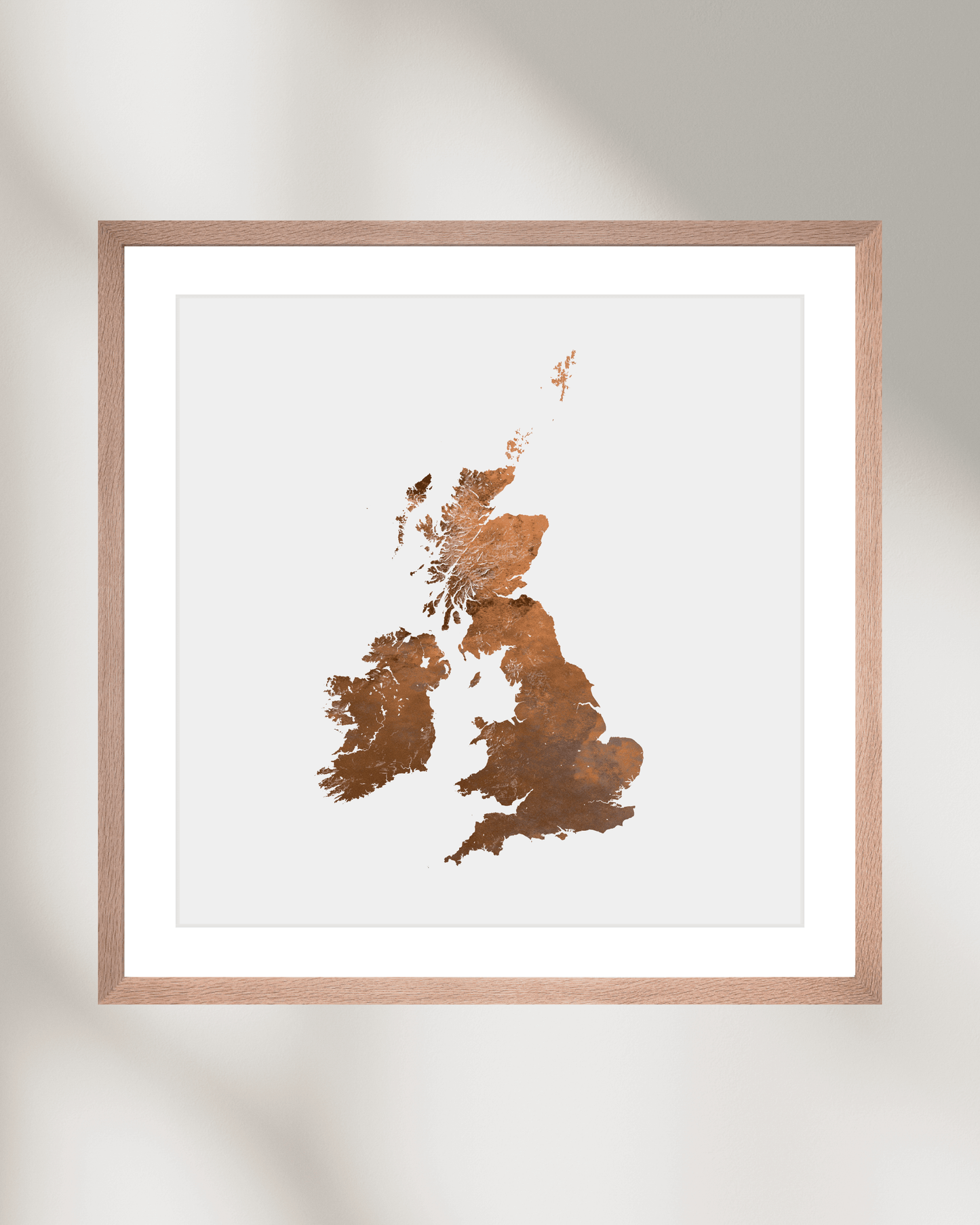 The British Isles - Fine Art Topographical Map