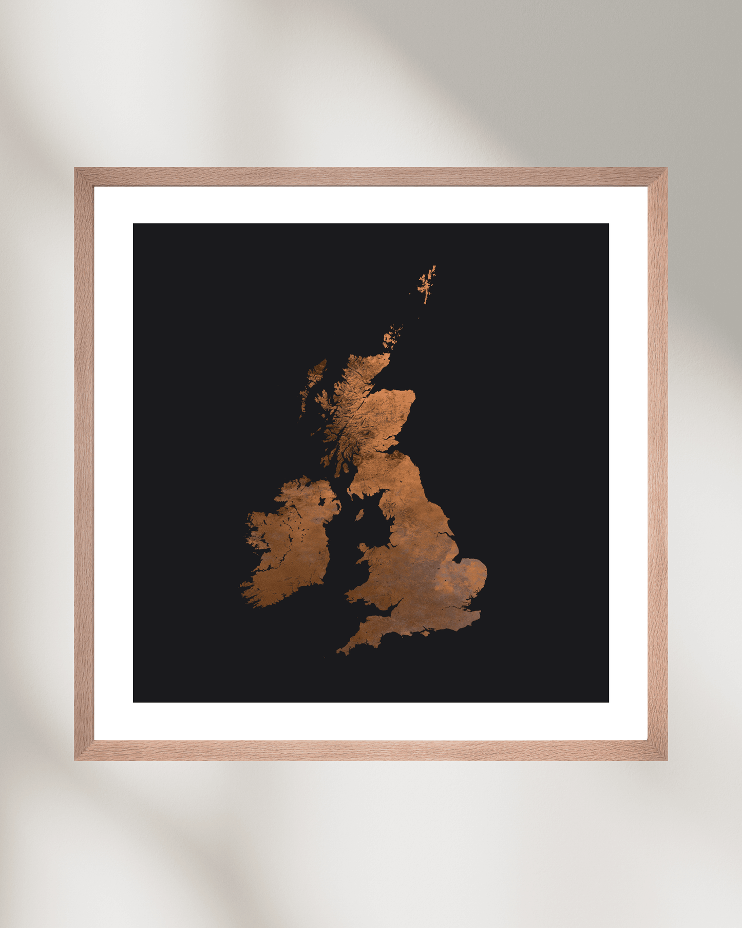 The British Isles - Fine Art Topographical Map