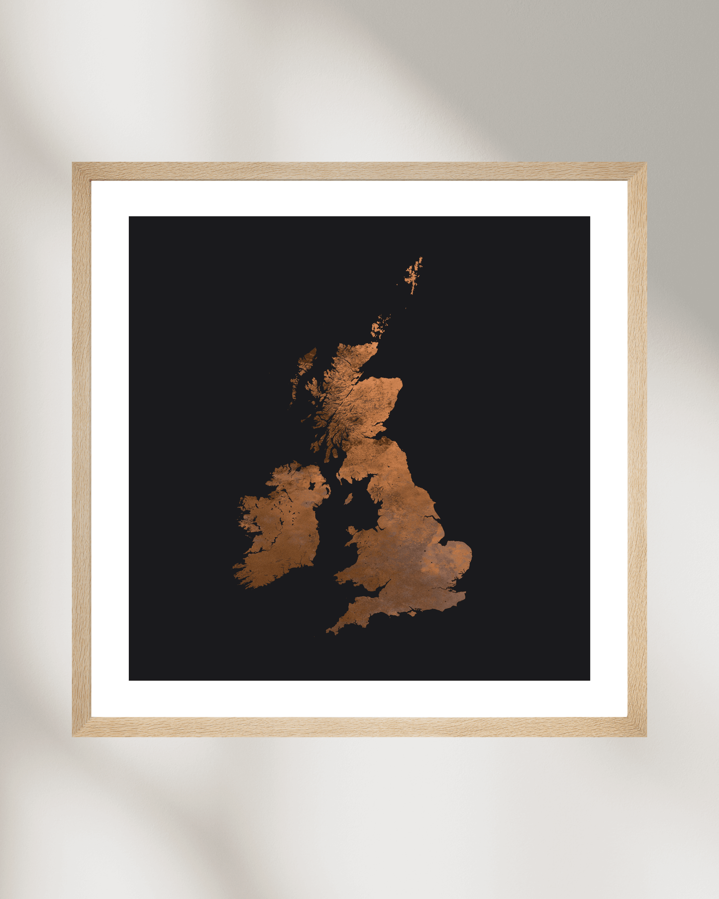 The British Isles - Fine Art Topographical Map