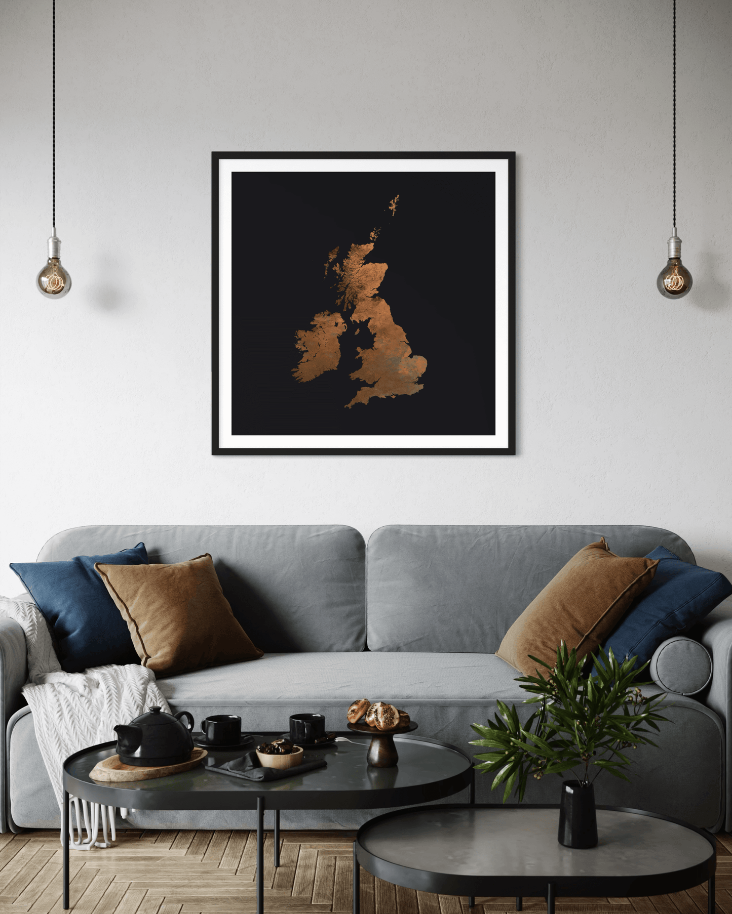 The British Isles - Fine Art Topographical Map