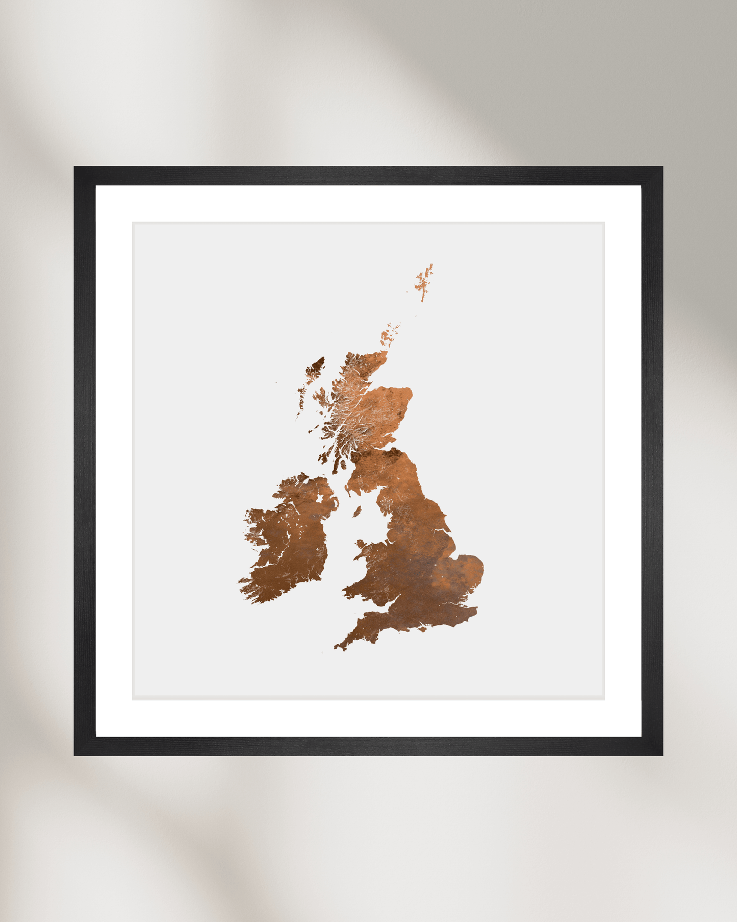 The British Isles - Fine Art Topographical Map
