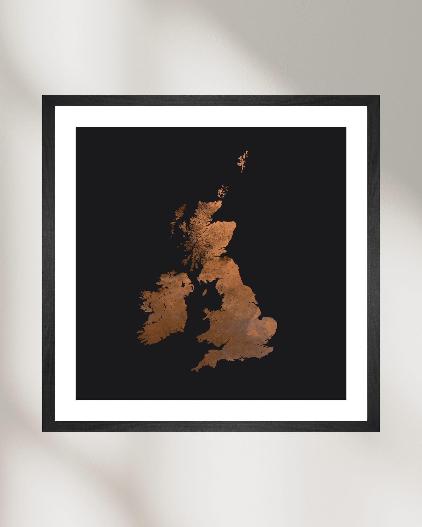 The British Isles - Fine Art Topographical Map