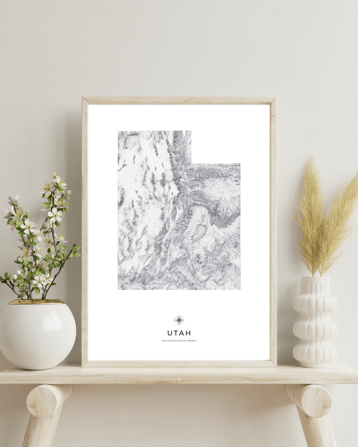 Utah - Fine Art Topographical Map Print