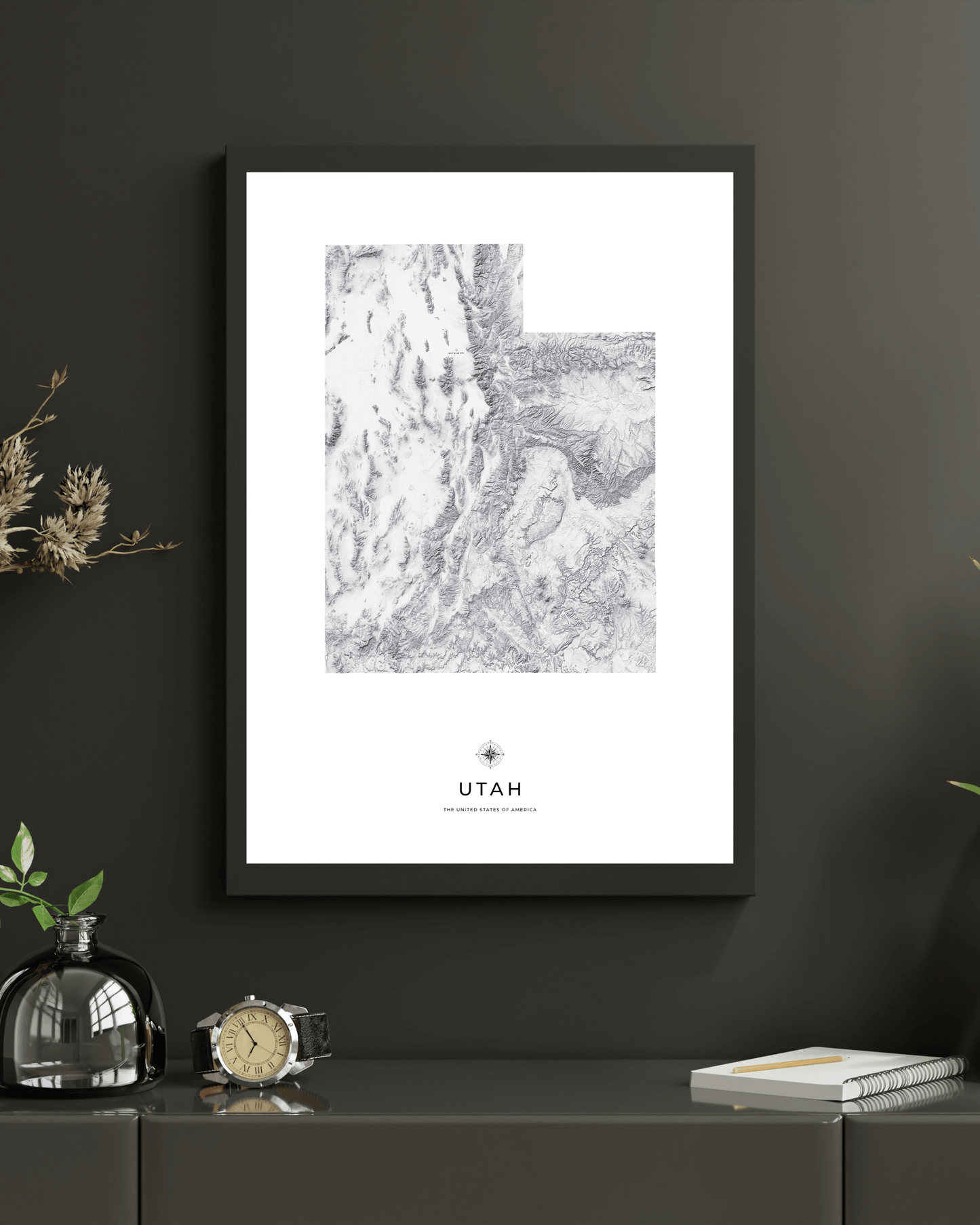 Utah - Fine Art Topographical Map Print
