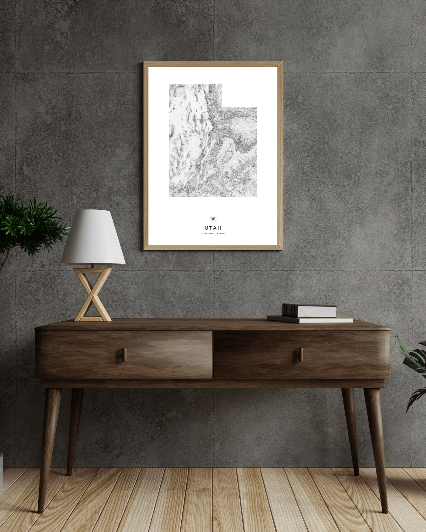 Utah - Fine Art Topographical Map Print