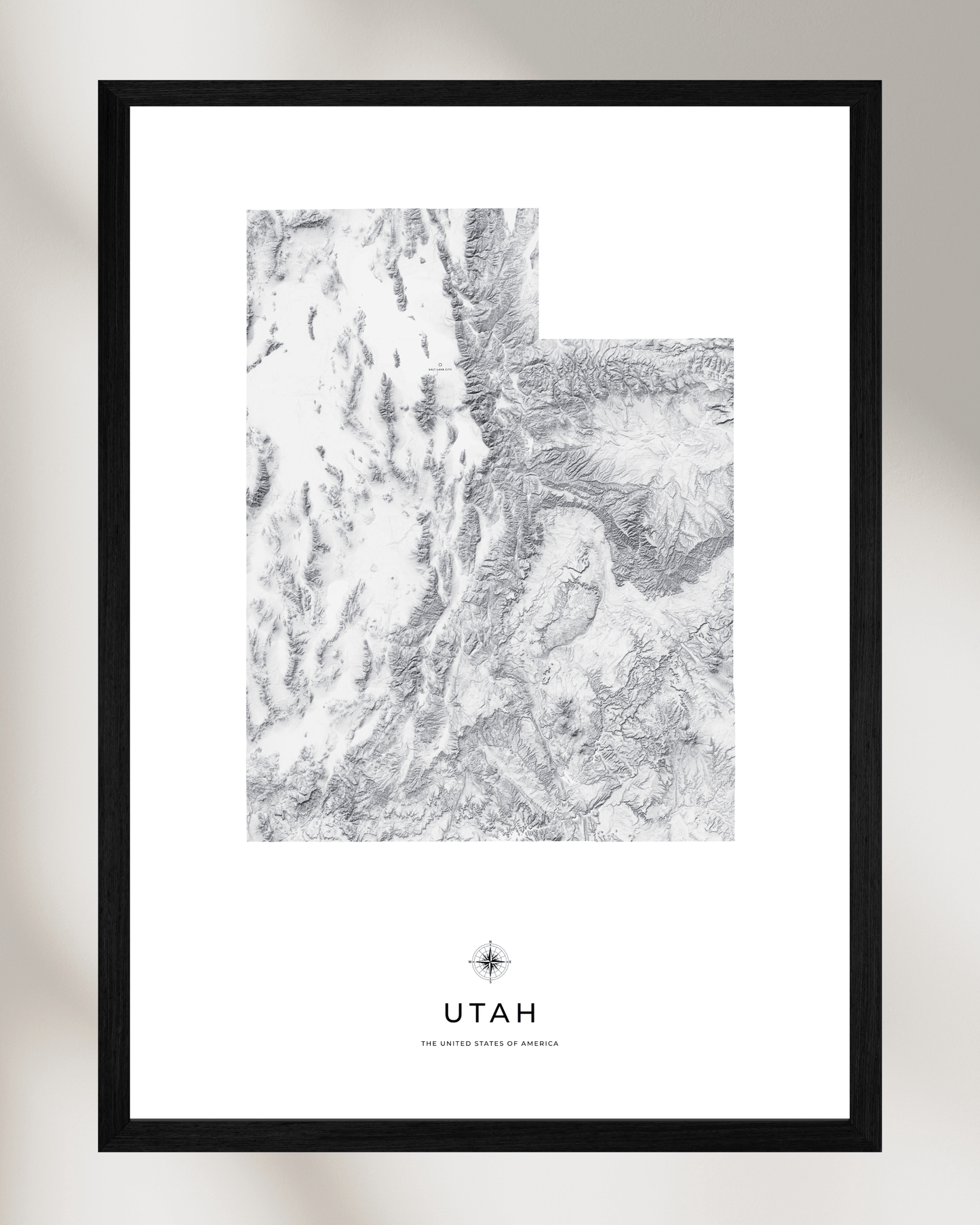 Utah - Fine Art Topographical Map Print