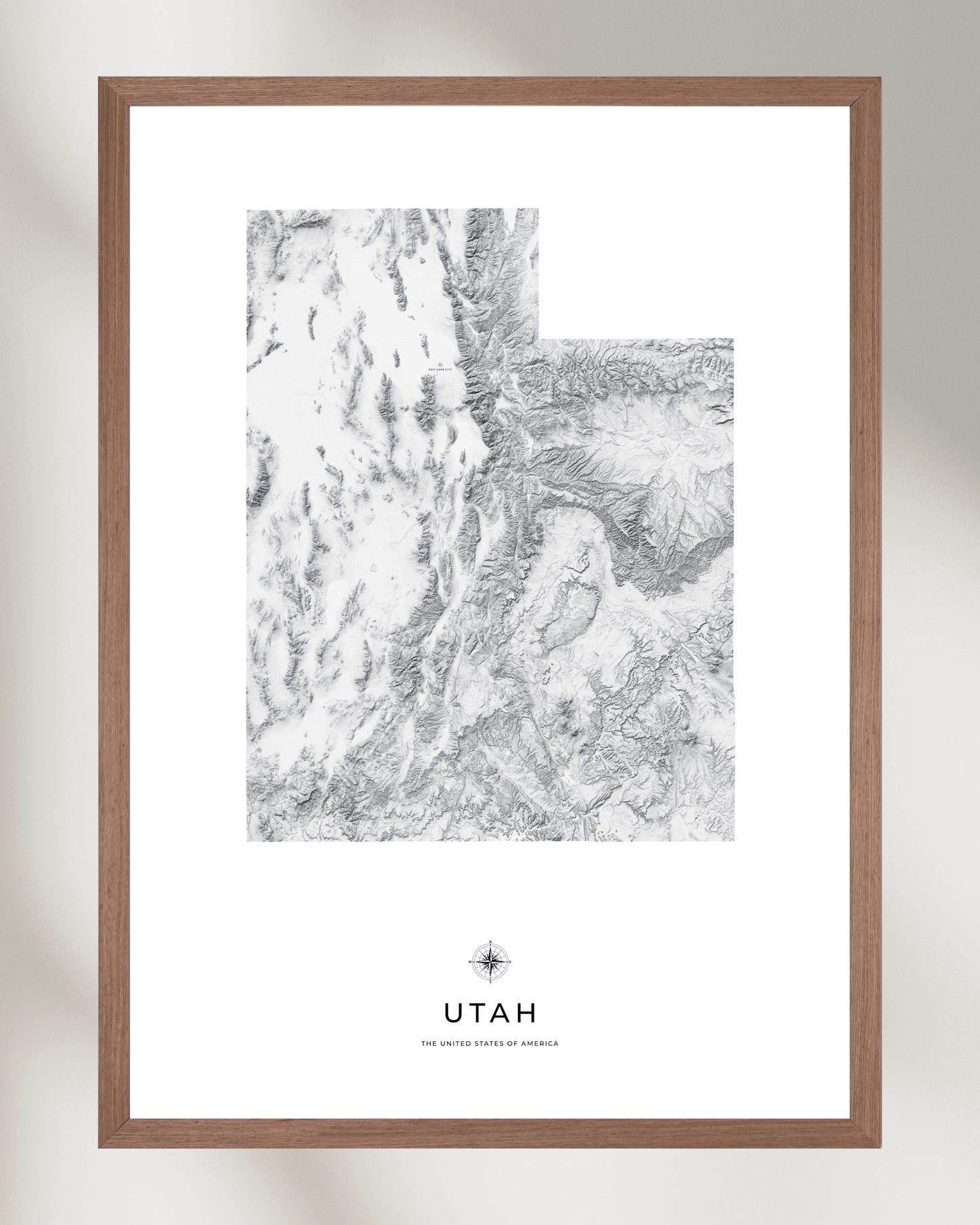 Utah - Fine Art Topographical Map Print