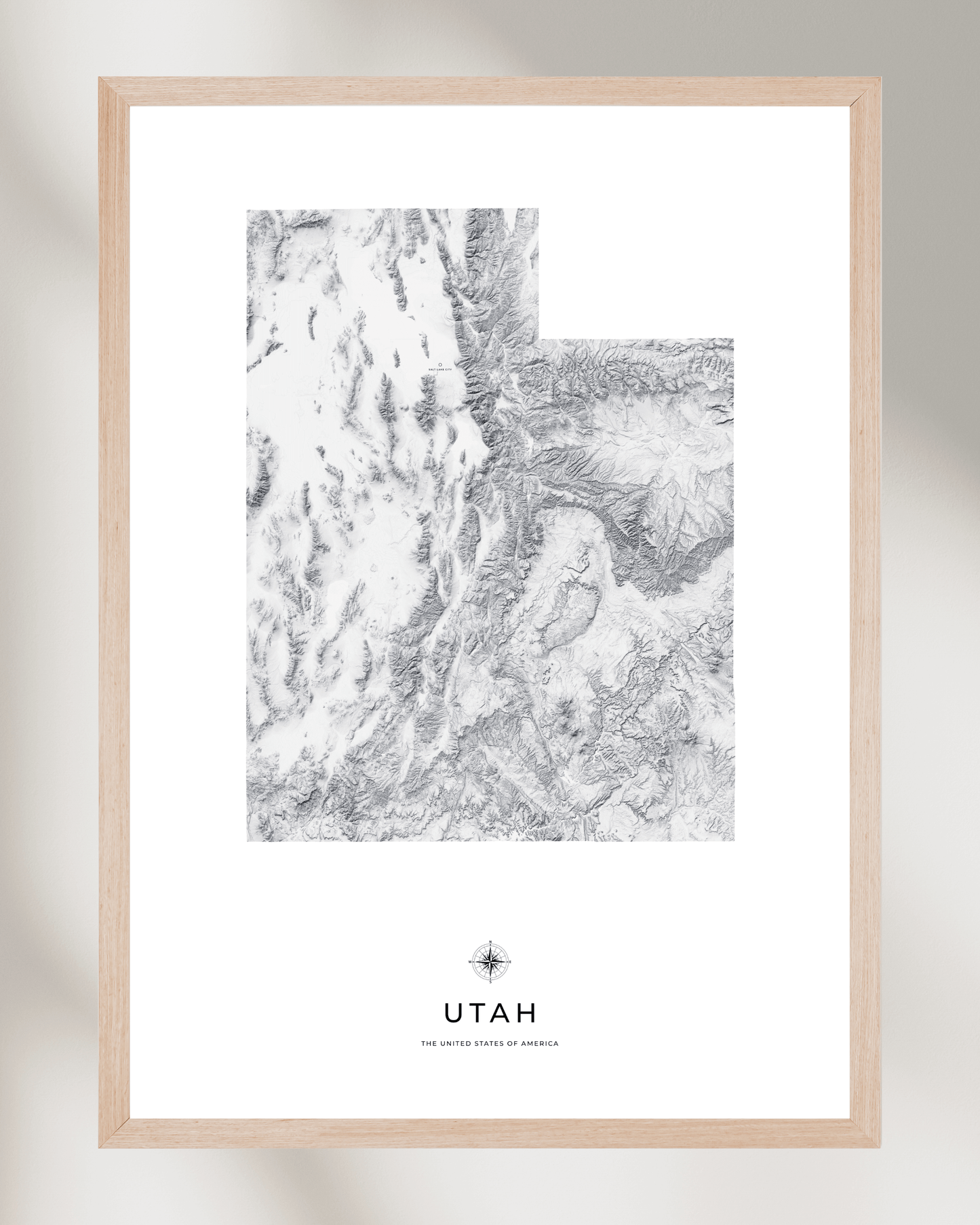 Utah - Fine Art Topographical Map Print