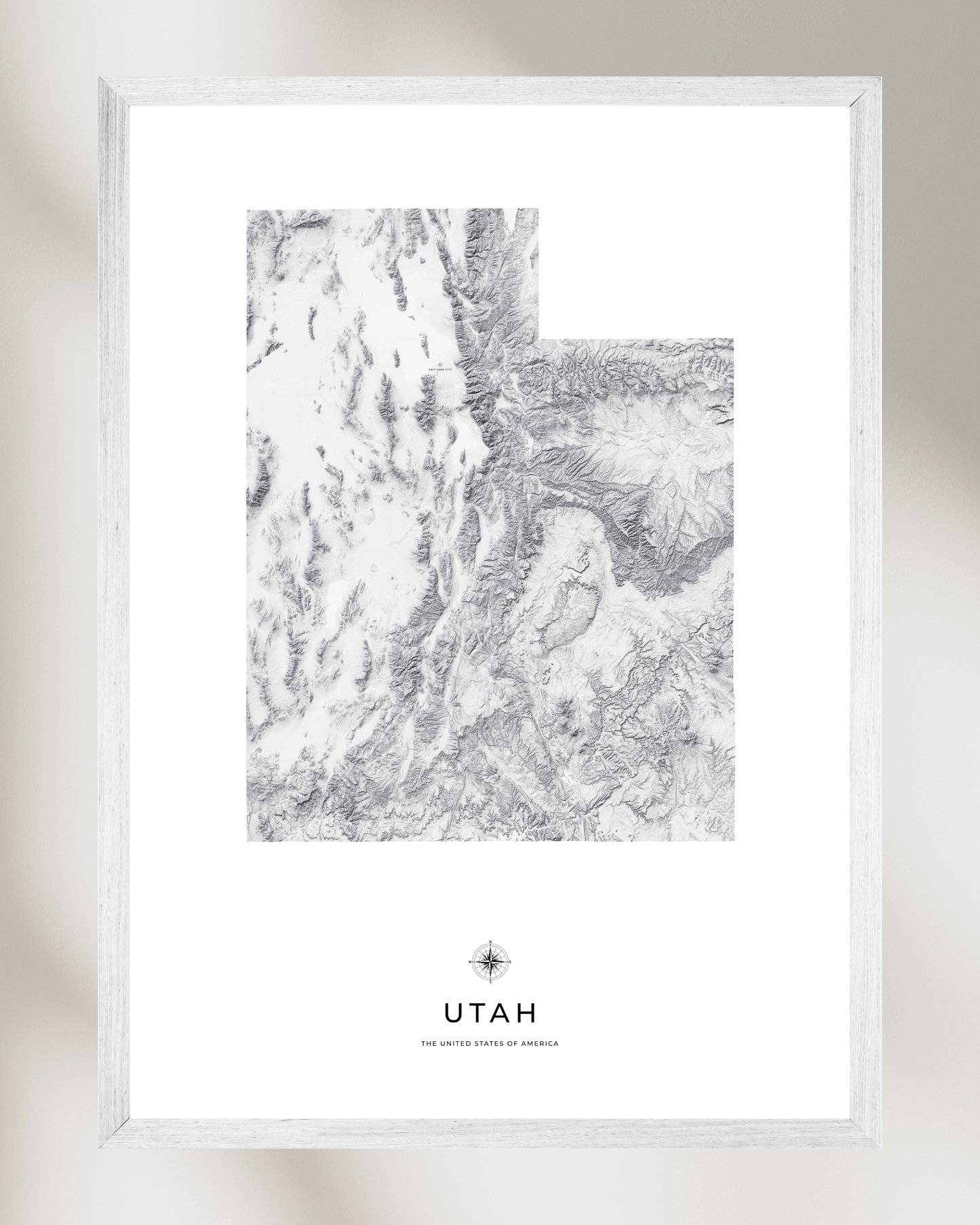 Utah - Fine Art Topographical Map Print