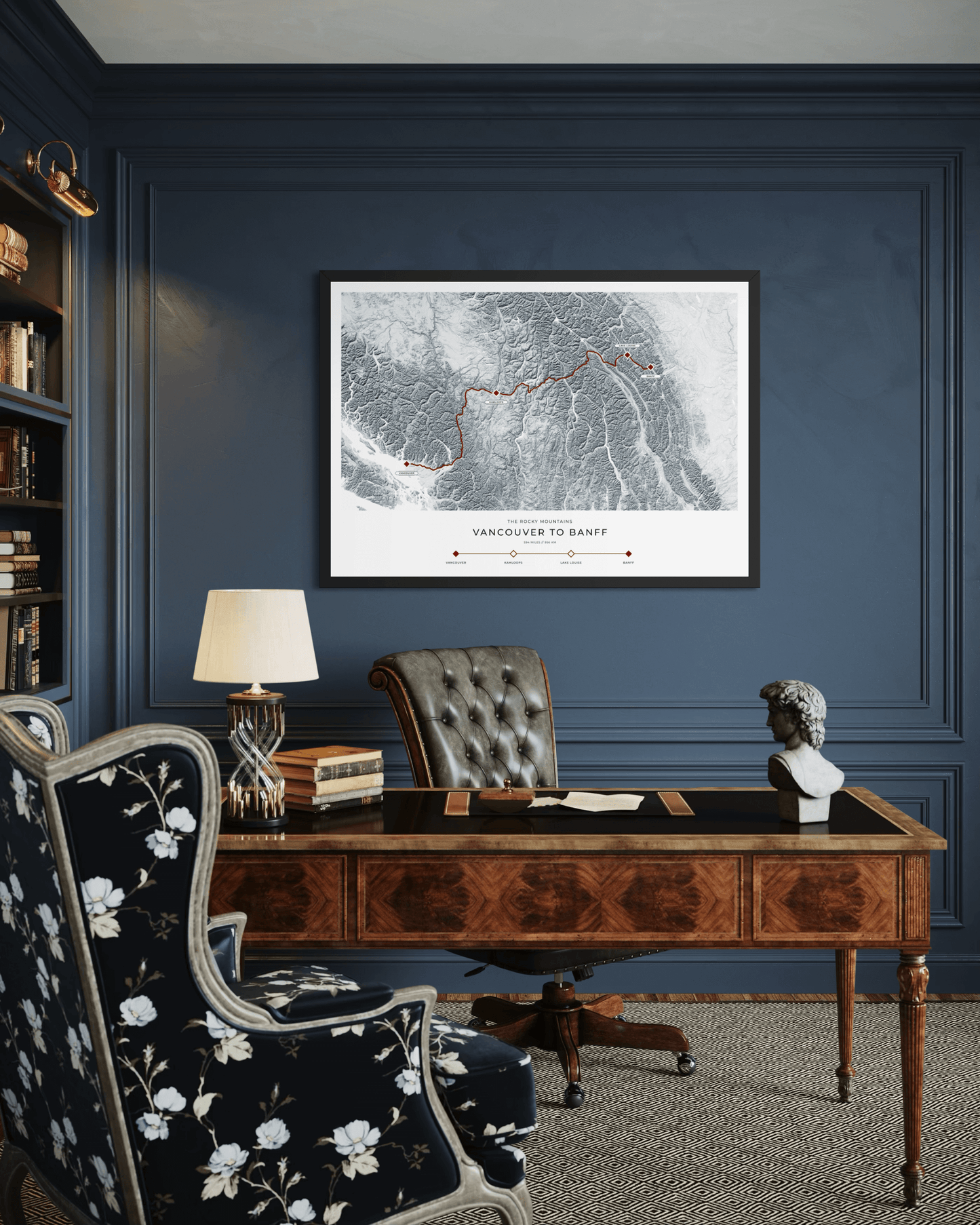 Vancouver to Banff - The Rocky Mountains Railway Map