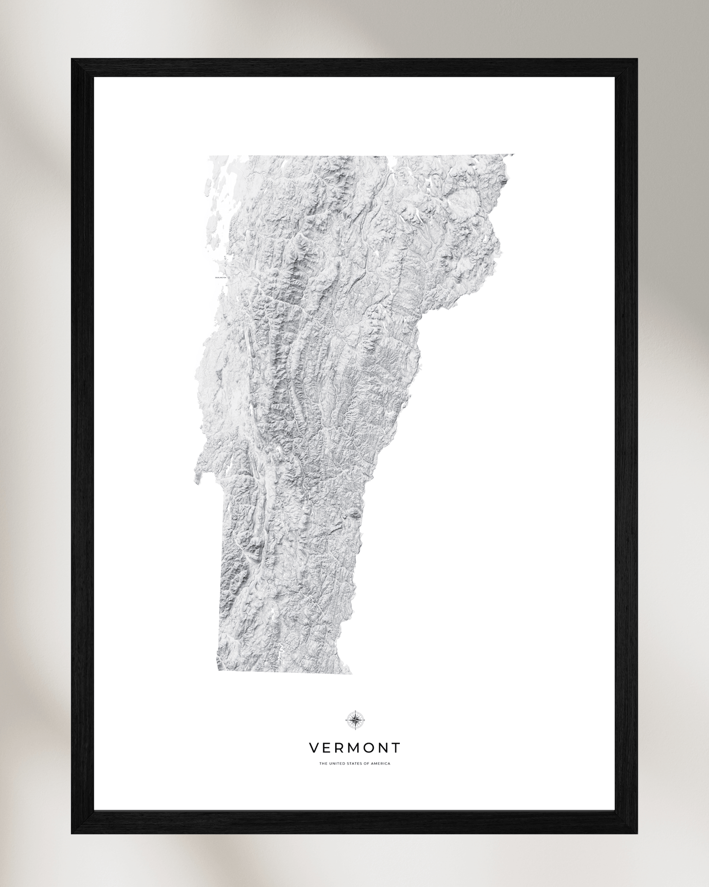 Vermont - Fine Art Topographical Map Print