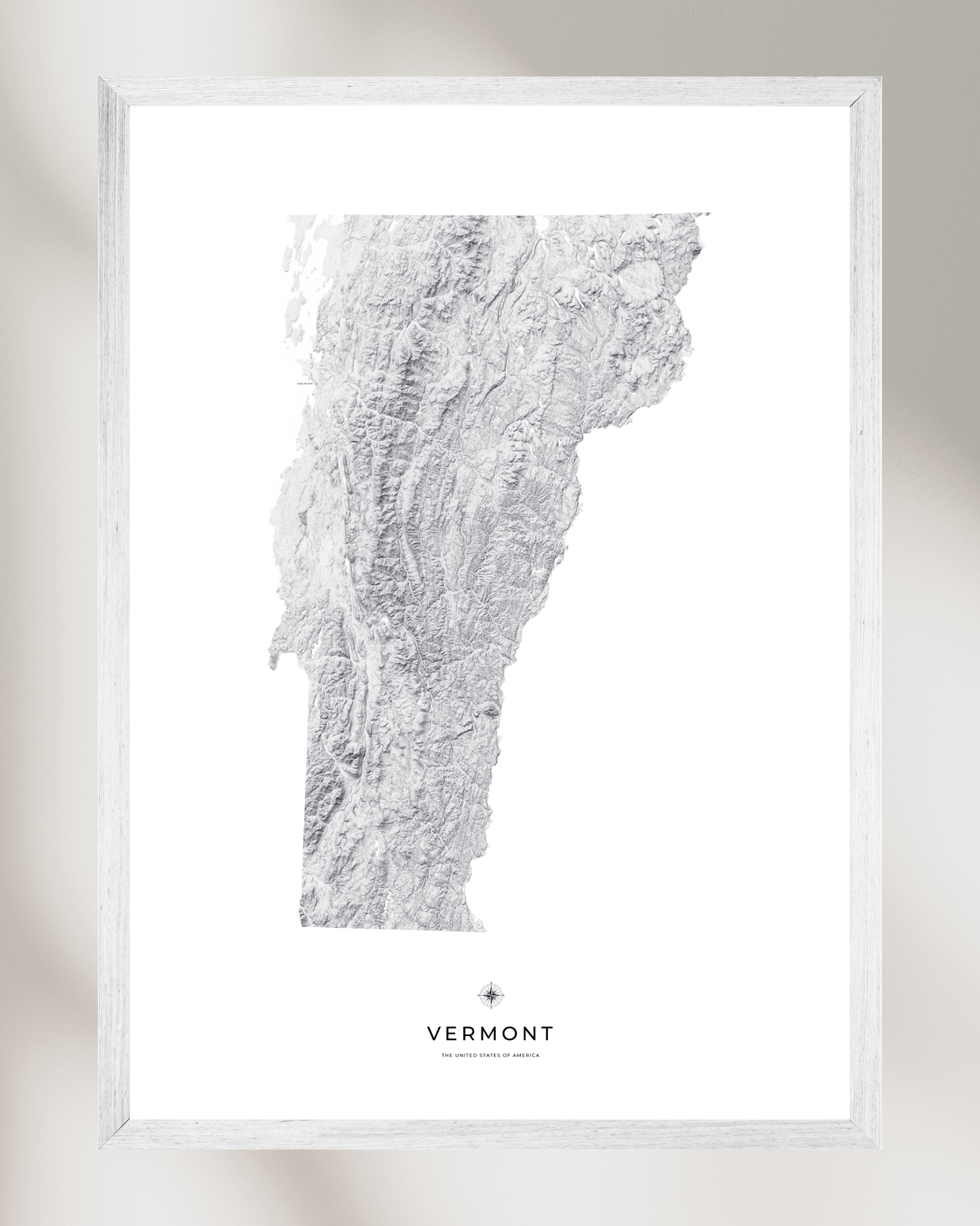 Vermont - Fine Art Topographical Map Print