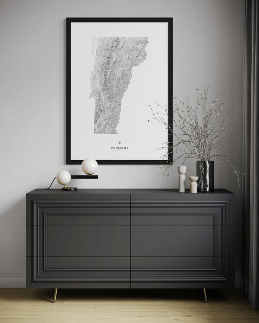 Vermont - Fine Art Topographical Map Print