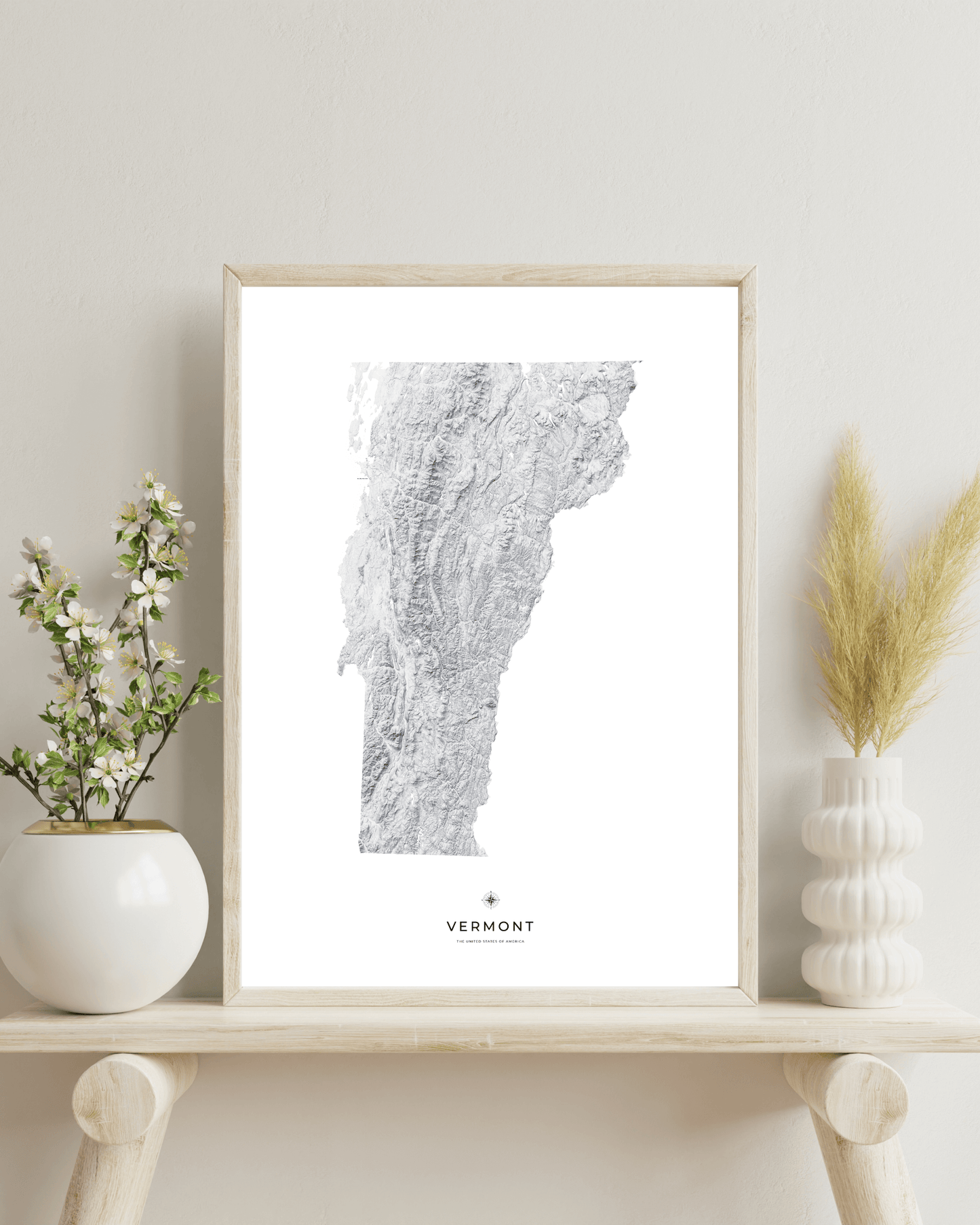 Vermont - Fine Art Topographical Map Print