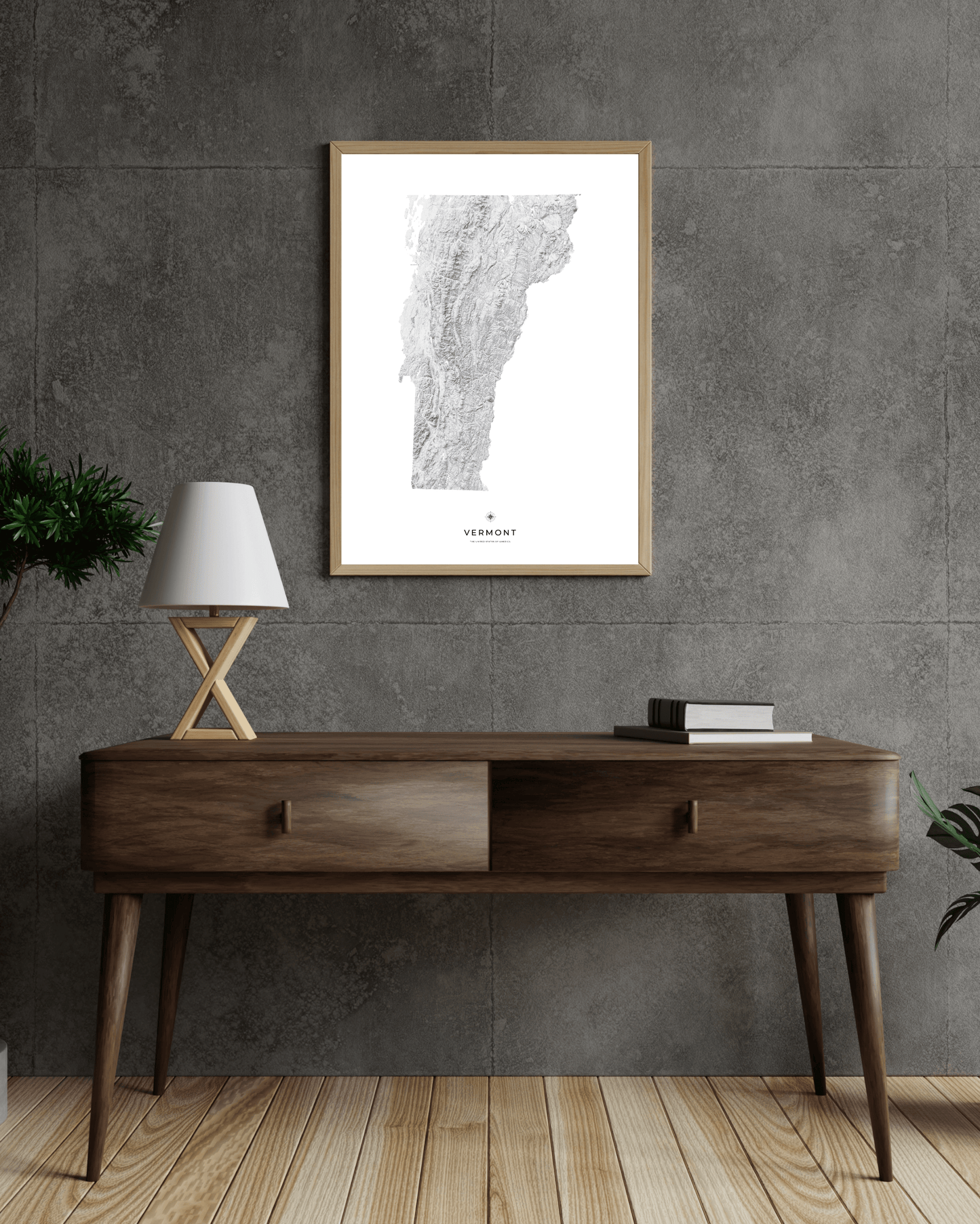 Vermont - Fine Art Topographical Map Print