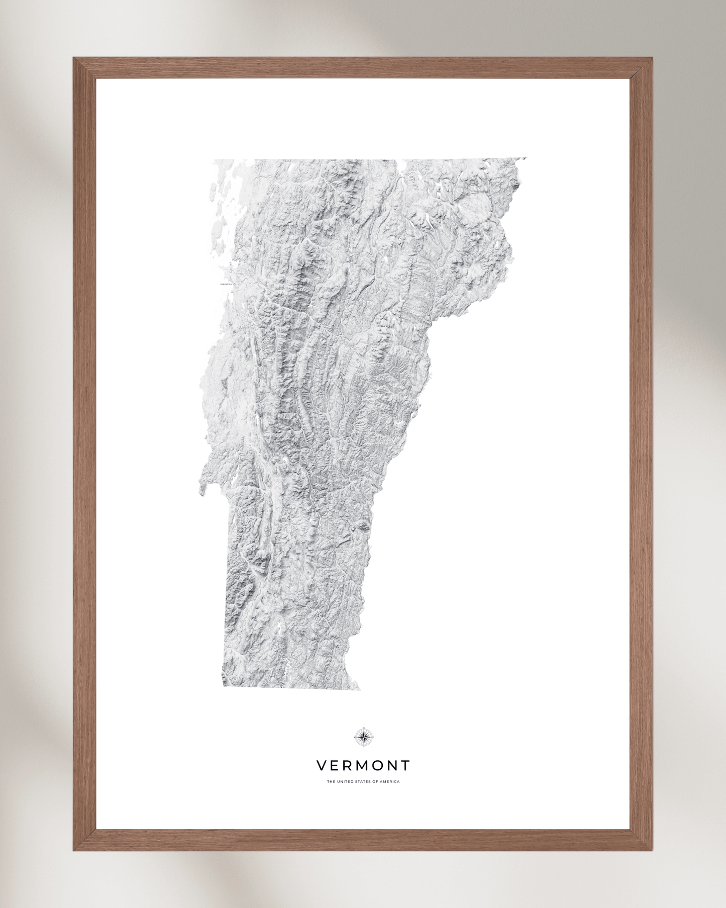 Vermont - Fine Art Topographical Map Print