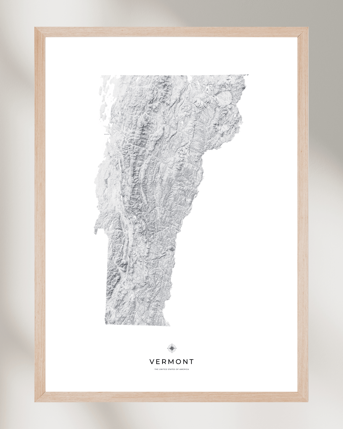 Vermont - Fine Art Topographical Map Print