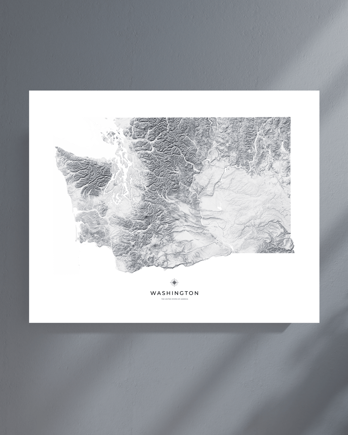 Washington - Fine Art Topographical Map Print