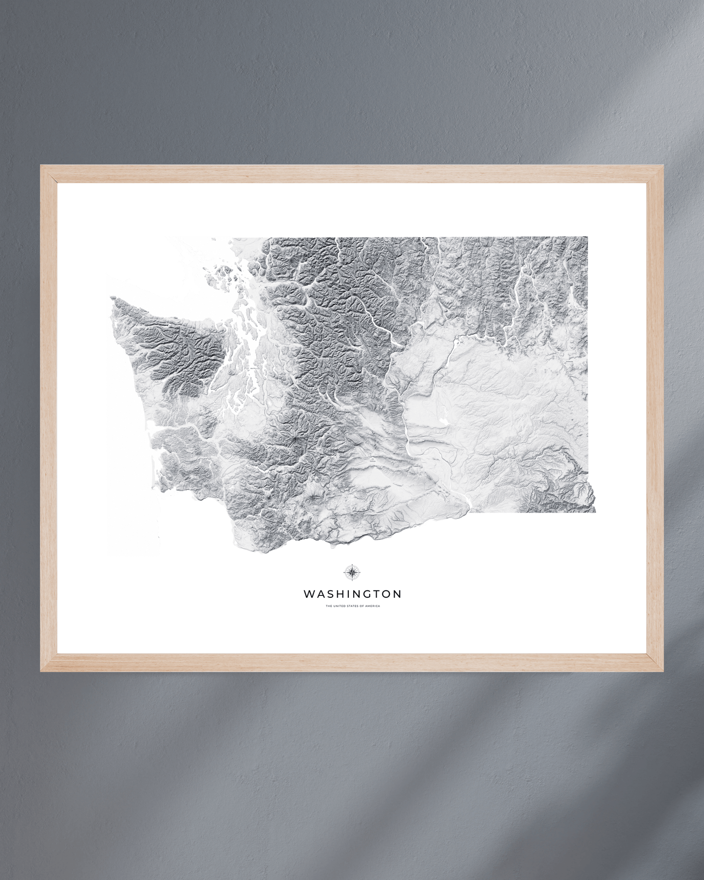 Washington - Fine Art Topographical Map Print