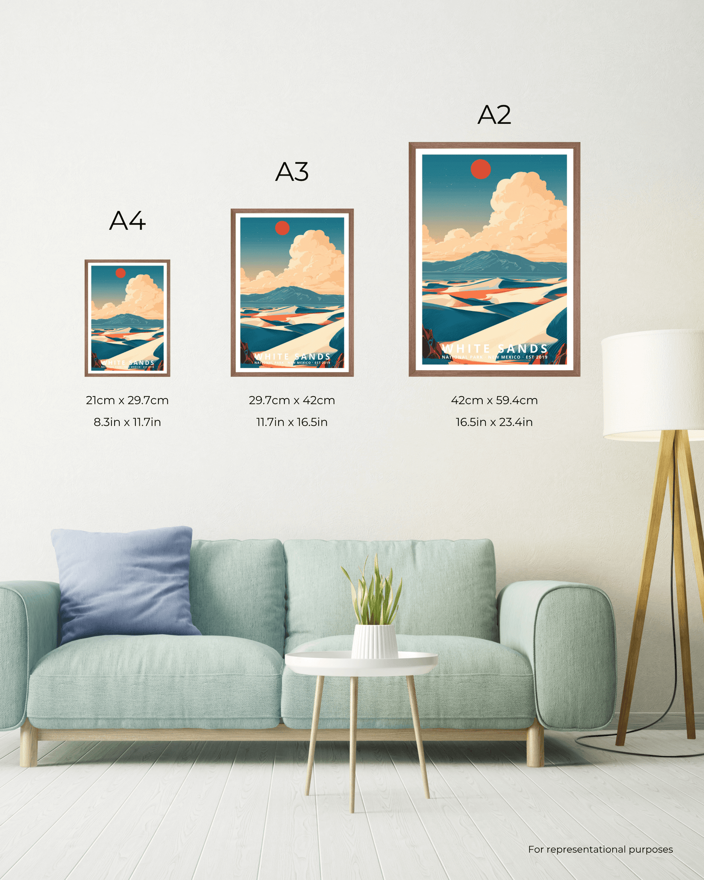 White Sands National Park Poster - New Mexico, USA
