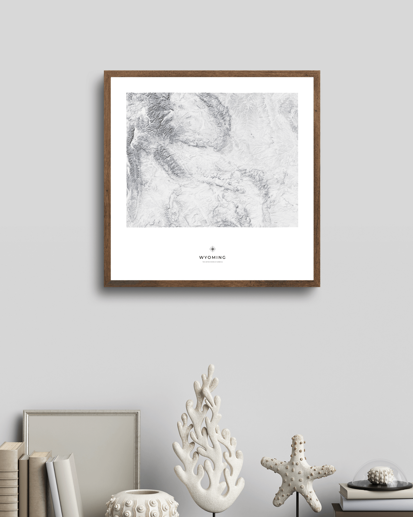 Wyoming - Fine Art Topographical Map Print