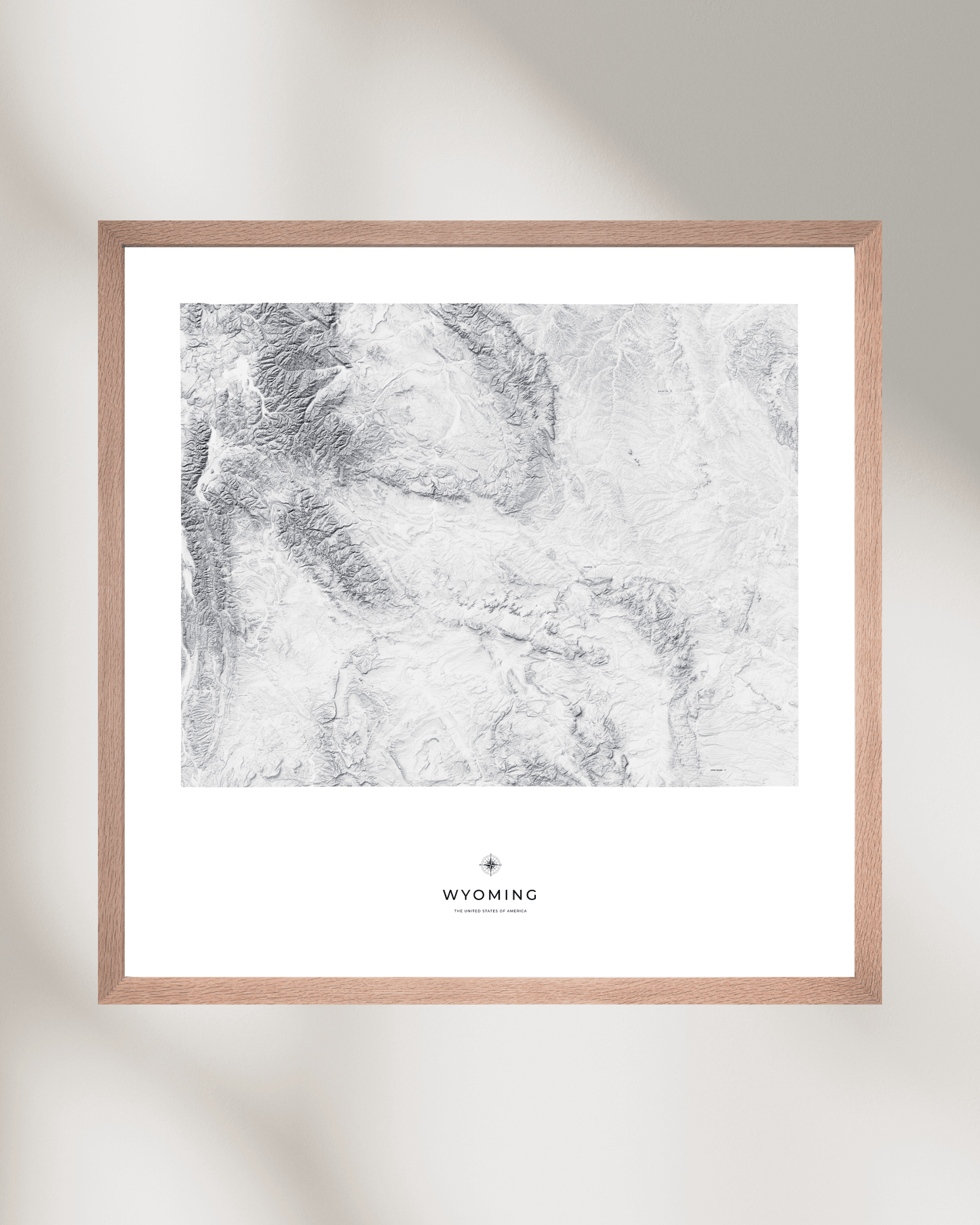 Wyoming - Fine Art Topographical Map Print