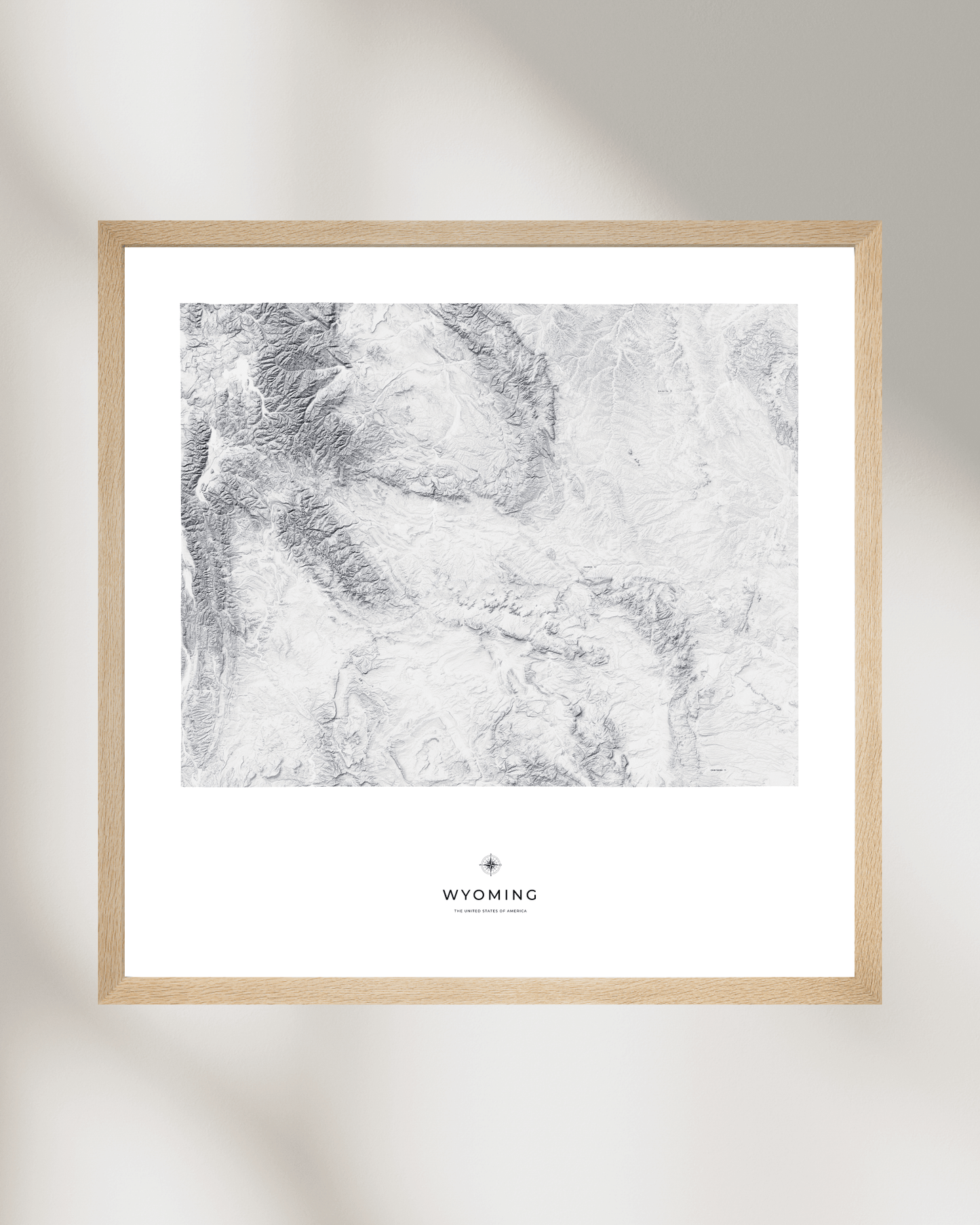 Wyoming - Fine Art Topographical Map Print