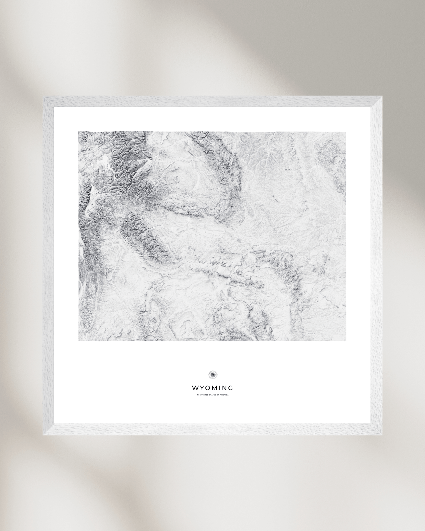 Wyoming - Fine Art Topographical Map Print