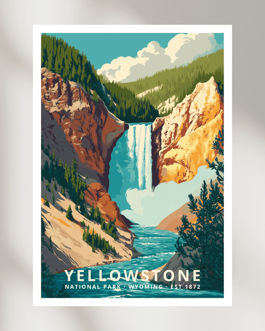 Yellowstone National Park Poster - Wyoming, USA