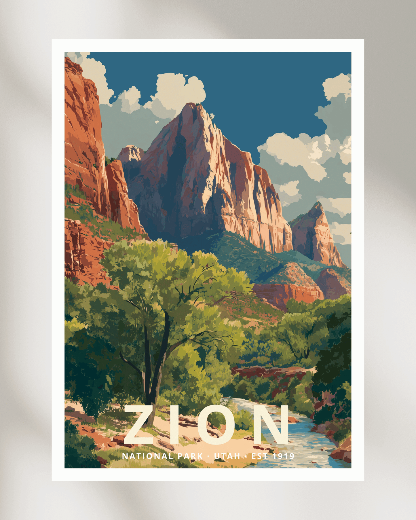 Zion National Park Poster - Utah, USA