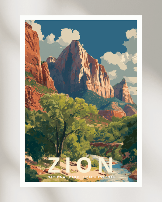 Zion National Park Poster - Utah, USA