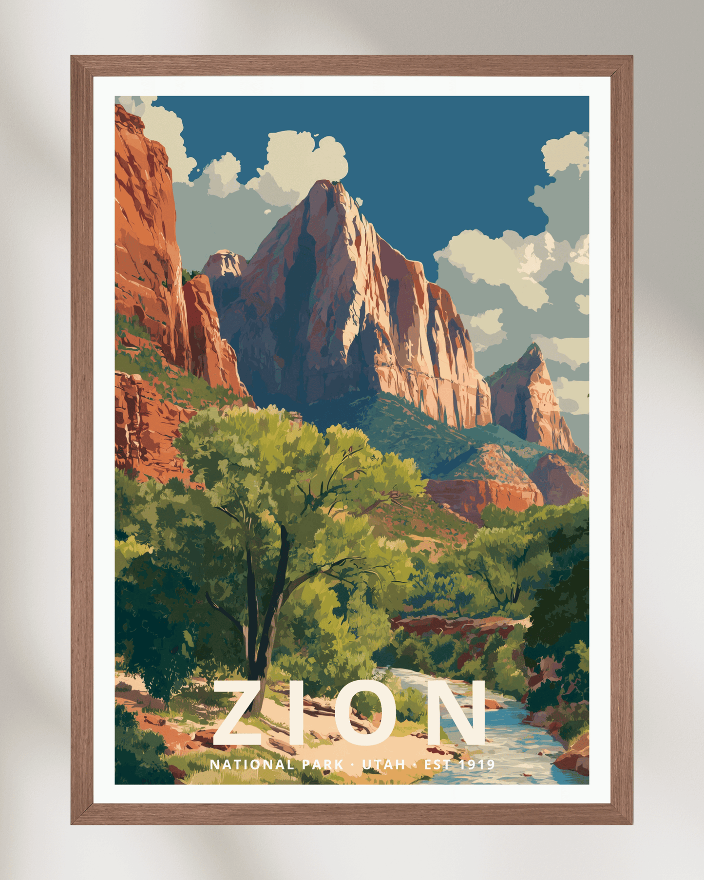 Zion National Park Poster - Utah, USA