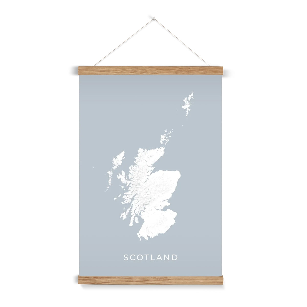 Scotland - Topographical Map Print