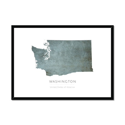 Washington -  Framed & Mounted Map